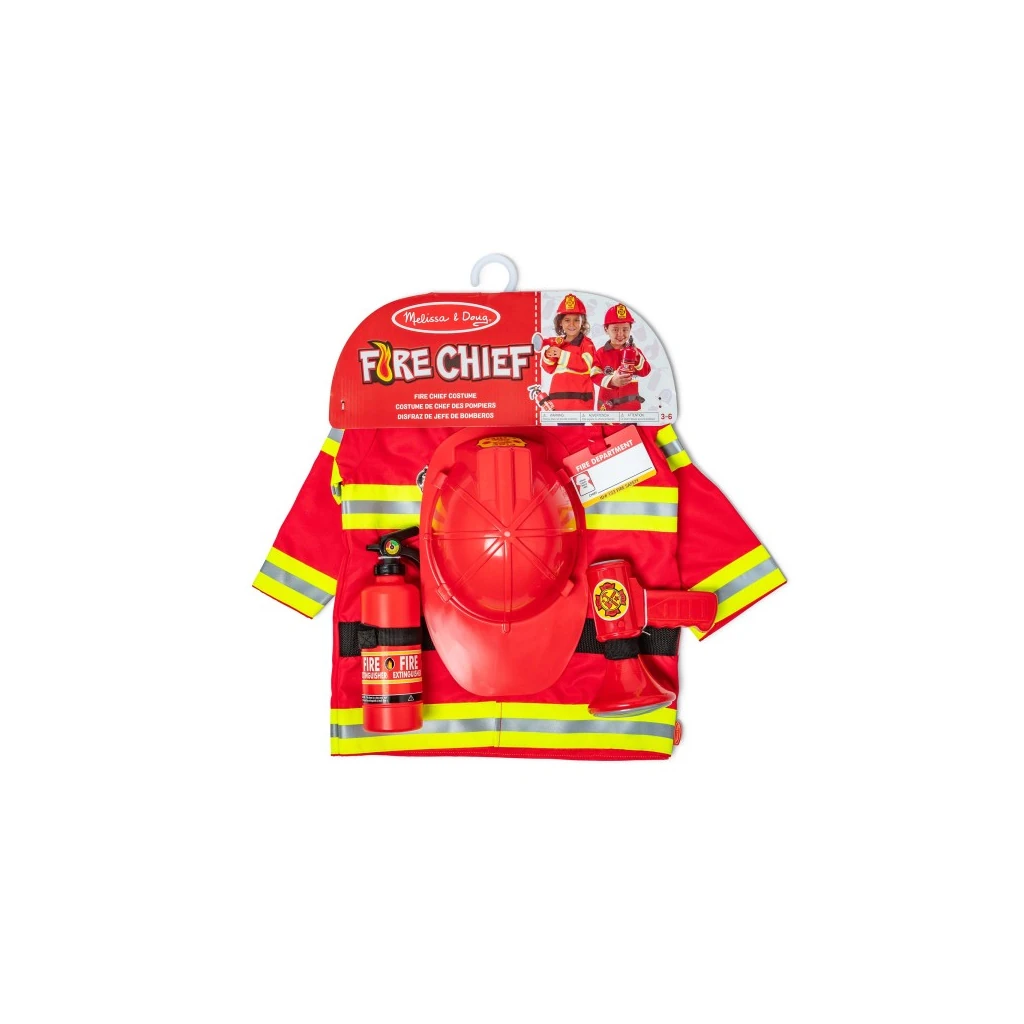 Melissa & Doug Fire Chief Role Play Costume Set