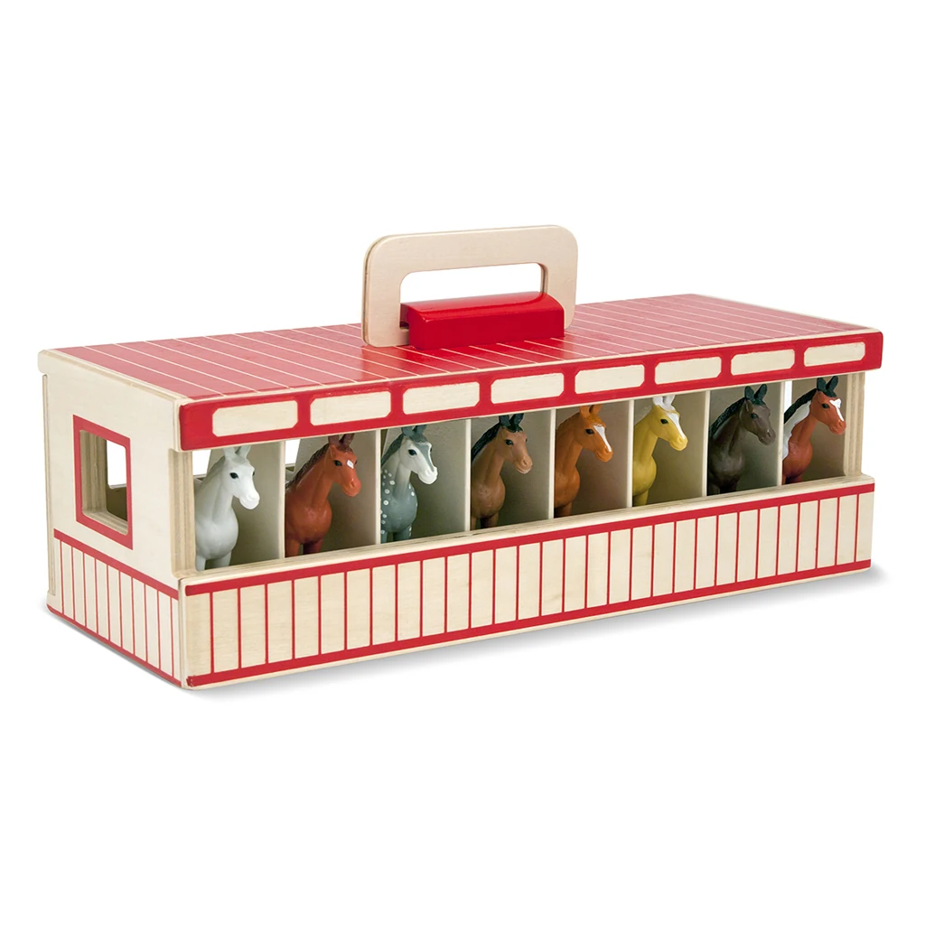 Melissa and Doug Take-Along Show-Horse Stable