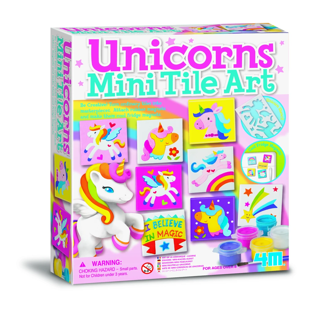 4M Unicorns Mini Tile Art