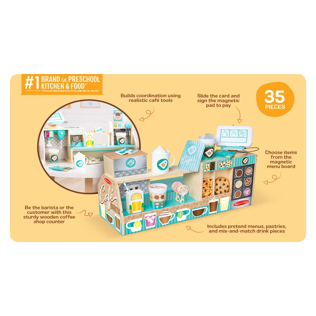 Melissa and Doug Cafe Barista Coffee Shop