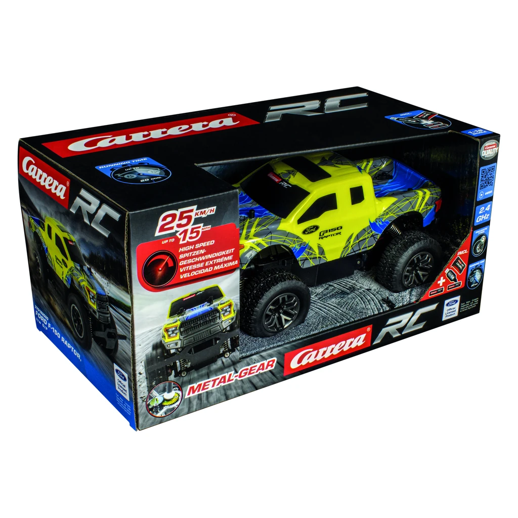 Carrera RC Ford F-150 Raptor, y/b