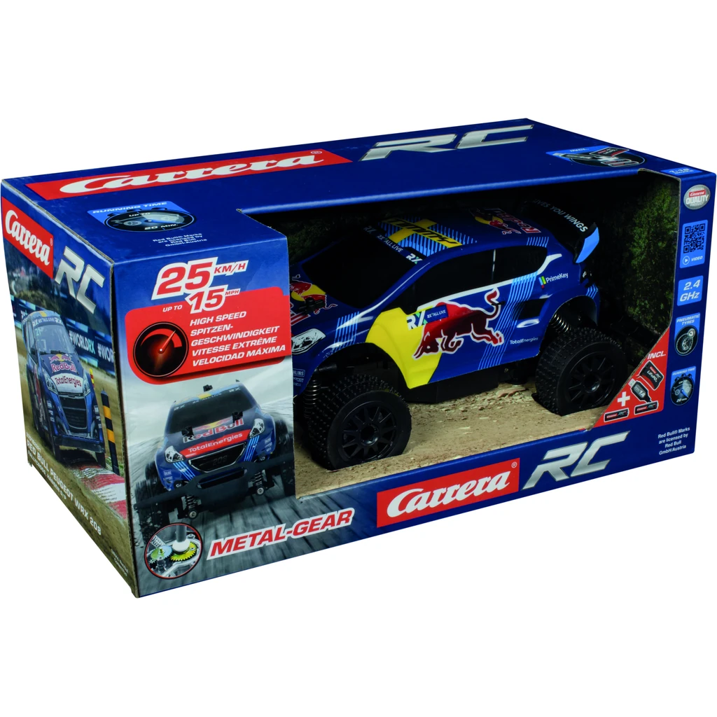 Carrera RC Red Bull Peugeot WRX 208 — Rallycross