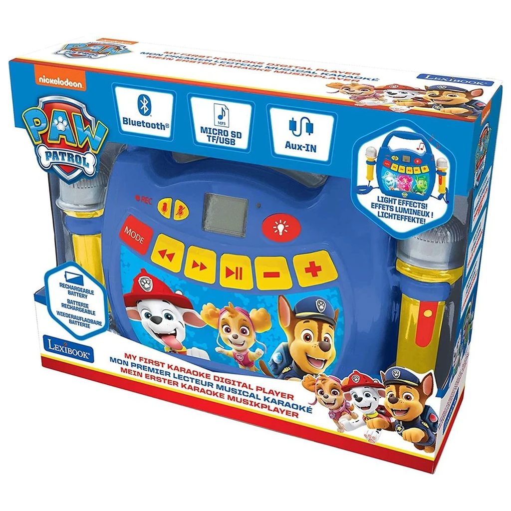 Lexibook PAW Patrol Bluetooth Speaker with Microphones & Rechargeable Battery