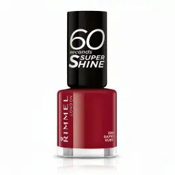 Rimmel London 60 Seconds Super Shine Nail Polish - 320 Rapid Ruby (8 ml)