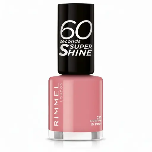 Rimmel London 60 Seconds Nude Nail Polish - 235 Preppy In Pink (8 ml)