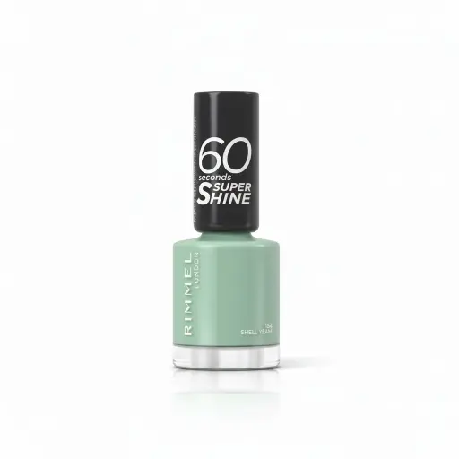 Rimmel London 60 Seconds Summer Shimmer Nail Polish - 154 Shell Yeah! (8 ml)