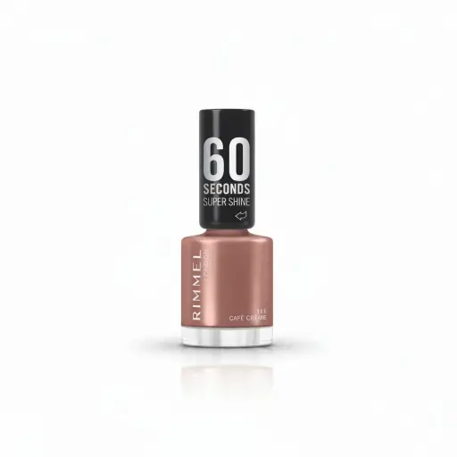 Rimmel London 60 Seconds Super Shine Nail Polish - 111 Café Crème (8 ml)