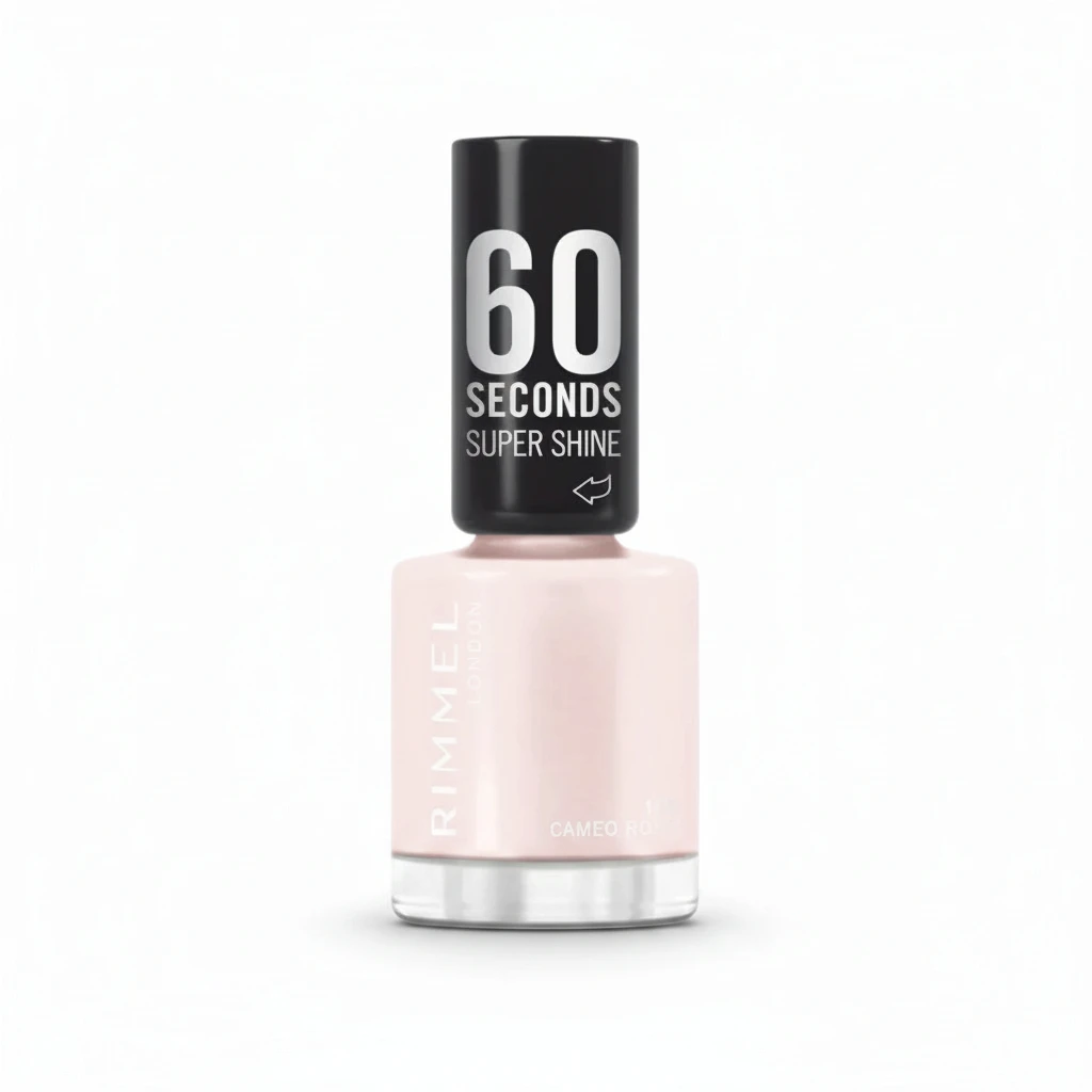 Rimmel London 60 Seconds Super Shine Nail Polish - 108 Cameo Rose (8 ml)