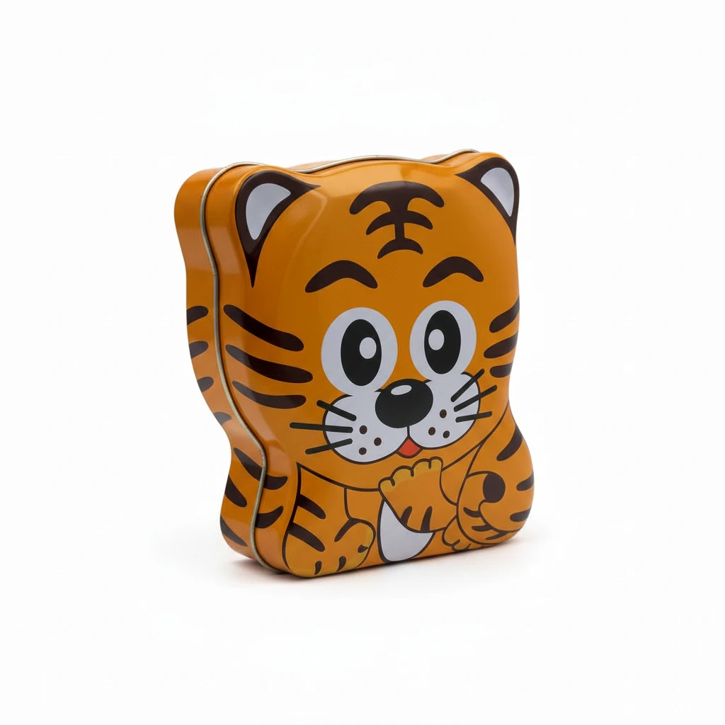 Hello Baby Metal Money Box — Cartoon Tiger (S-188)