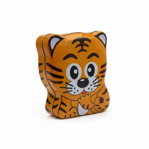 Hello Baby Metal Money Box — Cartoon Tiger (S-188)
